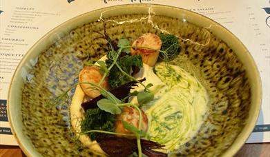 Pan Seared Scallops - Manx Menu 2024