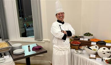 Pop-up Purple Restaurant Team