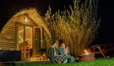 Enjoy the fire pit under the Dark Skies of the Isle of Man