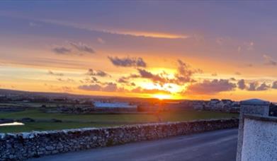 Sunrise over the fields