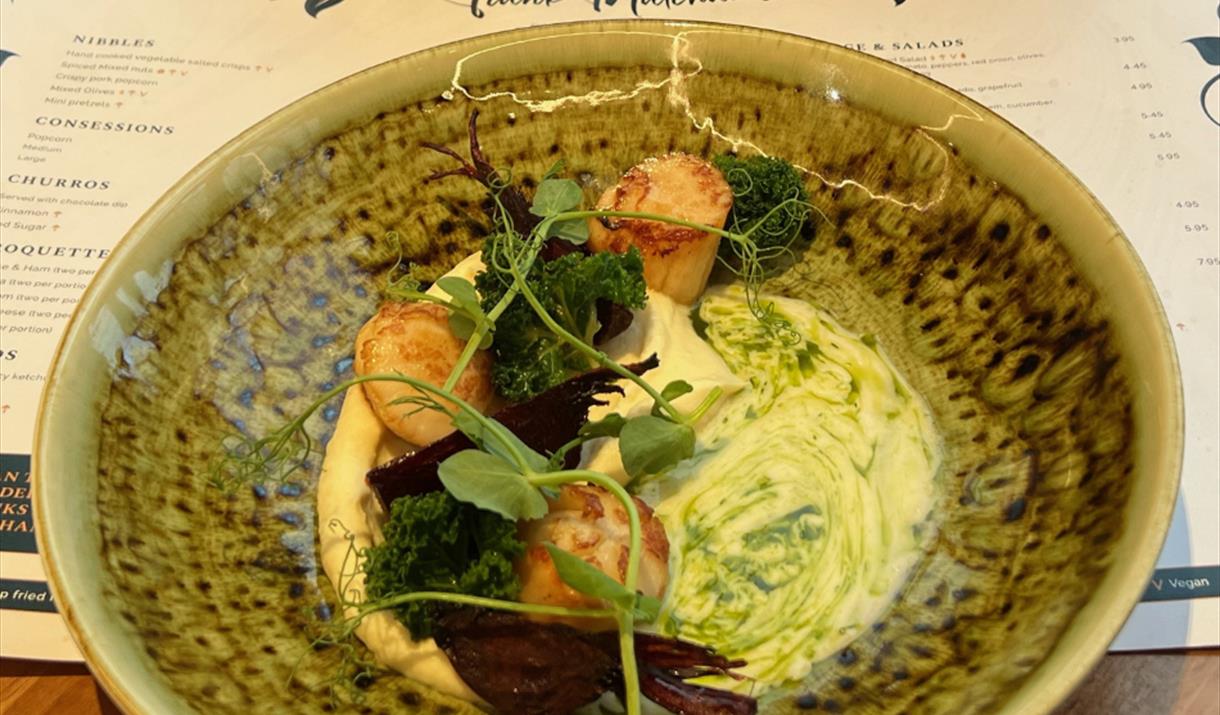 Pan Seared Scallops - Manx Menu 2024