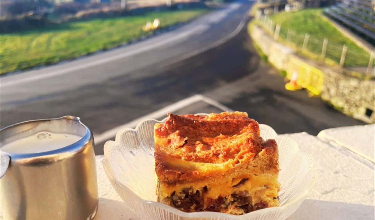 Fynoderee Spiced Rum Bread & Butter Pudding - Manx Menu 2024