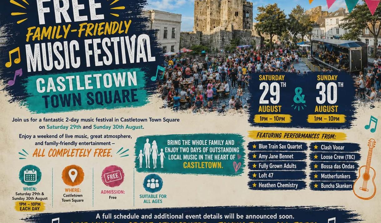 Free Family-Friendly 2-Day Music Festival - Castletown Town Square
