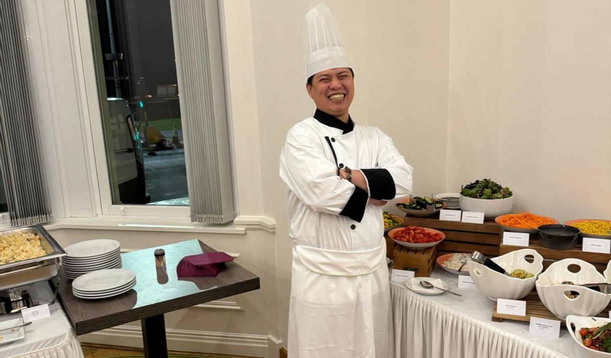 Pop-up Purple Restaurant Team
