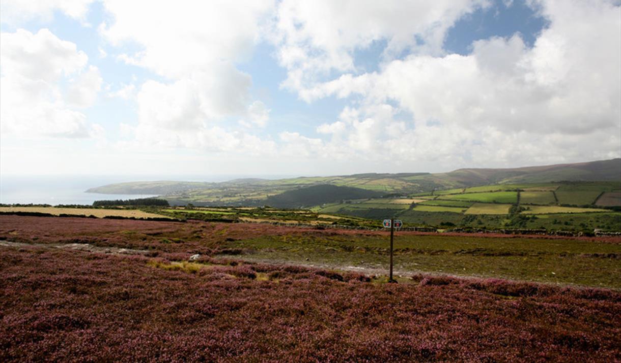 Public Footpath near Slieau Ouyr looking south over Laxey