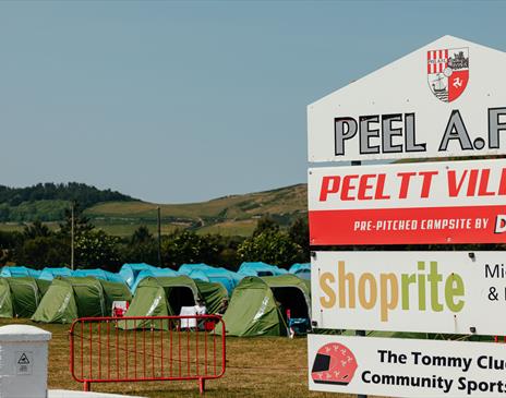 Peel TT Village Camping entrance