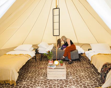 3 bed spacious bell tent