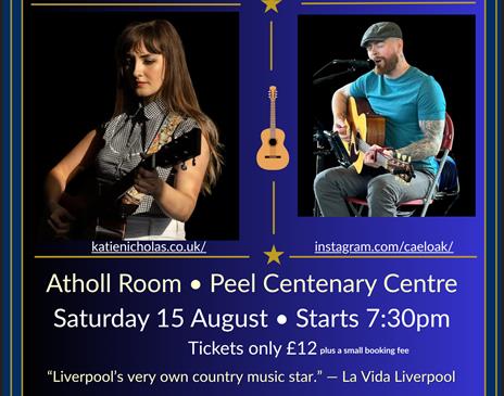 An Acoustic evening with Katie Nicholas with Càel Oak