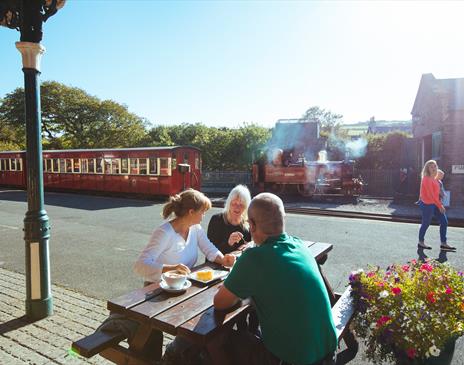 Visitors at Port Erin Station