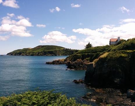 Coastal walks around the coves at Maughold