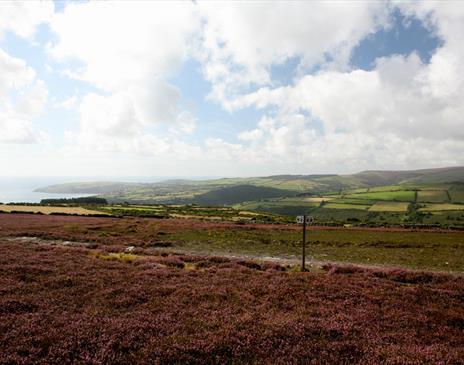 Public Footpath near Slieau Ouyr looking south over Laxey