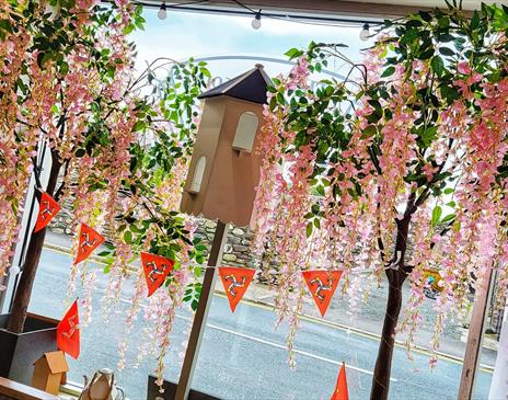 The Dovecote Tearooms Window