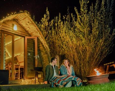 Enjoy the fire pit under the Dark Skies of the Isle of Man
