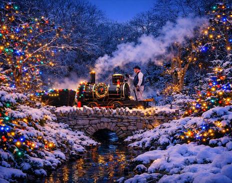 The Great Laxey Mine Railway - Light Up Laxey Christmas Trains