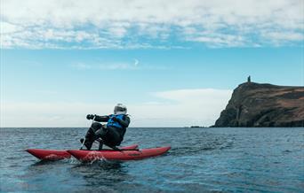 Aquabiking in Port Erin Bay