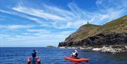 Aquabike Isle of Man near Bradda head Milners tower