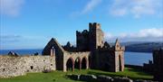 St Germain's Cathedral at Peel Castle, a major heritage site on the Isle of Man