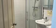 bathroom - our 1 walk-in shower - rest are shower over bath