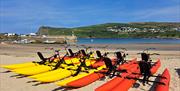 Aquabikes on Port Erin Beach