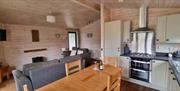 Open plan kitchen diner