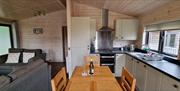 Open plan kitchen diner