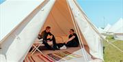 Isle of Man TT glamping accommodation at Braddan Bridge