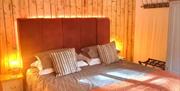 Super king bed in the Laxey bay room, can be configured as twin beds