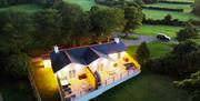 The cottages are all on one level throughout the interior There is a slightly raised threshold on both entrances and on the french doors which lead to