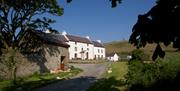 Approaching Knockaloe Beg Farmhouse up our private driveway on the west coast of the Isle of Man