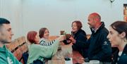 Family cheers