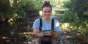 A nice brown trout from the Silver Burn River