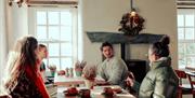 Friends dining