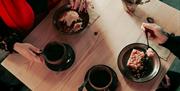 Cakes and coffee