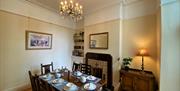 Dining room can sit 8 persons. If required, the dining table can also be extended.