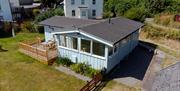 External view of chalet taken from above