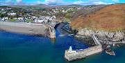 A magnificent view up Laxey Valley from Sea to Summit.