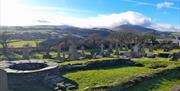 A view of the countryside and Maughold Church