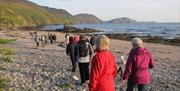 Group of walkers on the Raad ny Foillan Trail