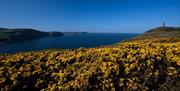 Views overlooking Port Erin bay and Milners Tower