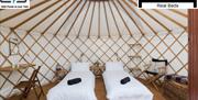 2 Person Luxury Yurt with real beds and power