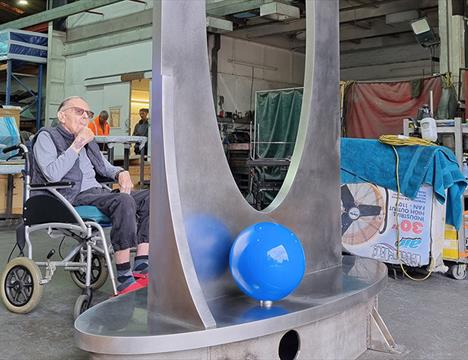 Bryan Kneale sculpture unveiling event with artist talks