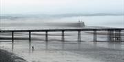 Misty Queen's Pier and South Ramsey Beach from Ballure Promenade