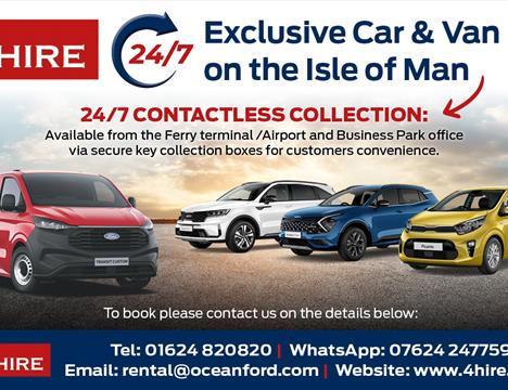 24/7 Car & Van Hire on the Isle of Man