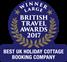 British Travel Award for Best UK Holiday Cottage Booking Company
