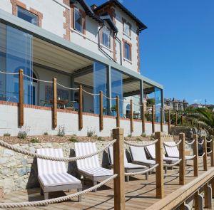 Outside view of The Terrace Rooms and Wine in Ventnor on the Isle of Wight