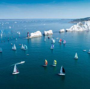 Yachts racing around the Needles - credit: Paul Wyeth