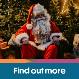 Father Christmas at Tapnell Farm Park on the Isle of Wight