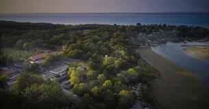 Aerial view of PGL Little Canada at Wotton, Isle of Wight, kids' adventure camp