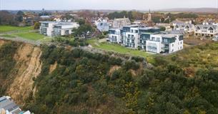 Isle of Wight, Accommodation, Self Catering, 1 Royal Cliff Apartments, Sandown, Aerial View