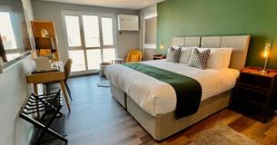 Super king room at Pinnacle Suites Hotel, Cowes, Isle of Wight, boutique hotel